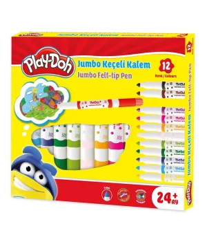 Play-Doh Jumbo Keçeli Kalem 6 mm 12'li