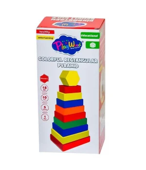 Playwood Ahşap Dikdörtgen Renkli Kule