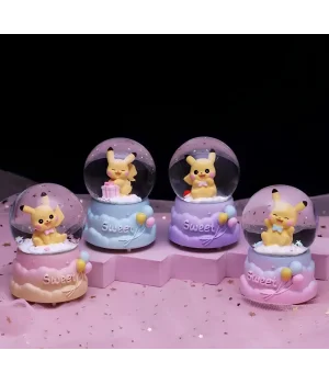 Pokemon Işıklı Kar Küresi 9 Cm Alk3399