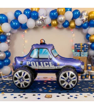 Polis Arabası Şekilli 4D Folyo Balon