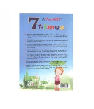 Ponart - Kosida 7Times Yedi Kat Küçülen Kağıt A5 2li Paket
