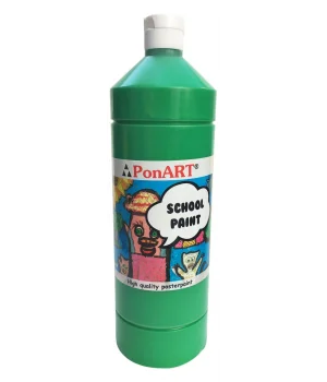 Ponart School Paint Tempera Boya 1000 ml. PSP-2215 ORTA YEŞİL