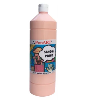 Ponart School Paint Tempera Boya 1000 ml. PSP-2224 TEN RENGİ