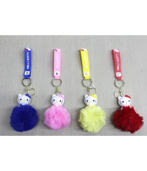 Ponponlu Hello Kitty Anahtarlık Alk4247