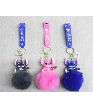 Ponponlu Stitch Anahtarlık Alk4245