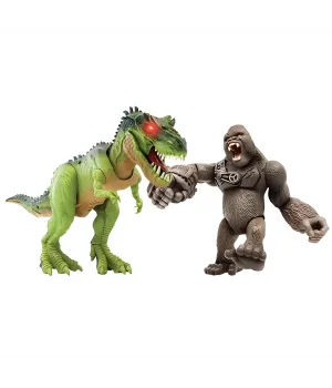 Primal Clash Gorilla vs T-rex Sesli Işıklı Oyun Seti
