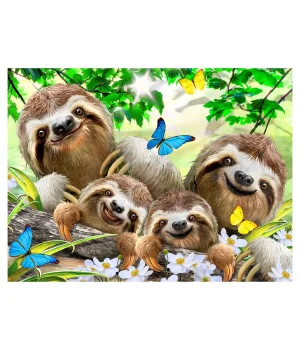 Prime 3D Tembel Hayvan Pelüş ve Selfie 48 Parça Puzzle 15804