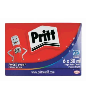 Pritt Parmak Boyası 6 Renk x 30 ml.