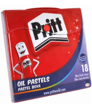 Pritt Pastel Boya 18 Renk Plastik Çantalı