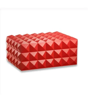 Quasar Design Humidor Puro Kutusu Mat Kırmızı 80s