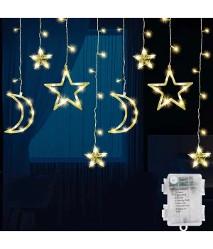 Ramazan Temalı Gün Işığı Pilli Led Perde