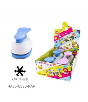 Red Apple Mega Boy Şekilli Delgeç Şekilgeç 2 (5 cm.) KAR TANESİ