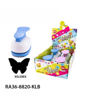 Red Apple Mega Boy Şekilli Delgeç Şekilgeç 2 (5 cm.) KELEBEK