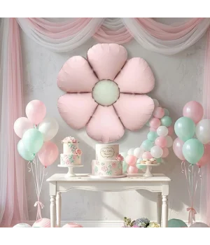 Retro Papatya Şekilli Folyo Balon