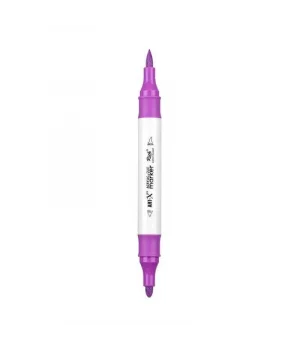 Rich Art-X Acrylic Duo Marker Çift Uçlu Su Bazlı Boyama Markörü No:131 Açık Mor