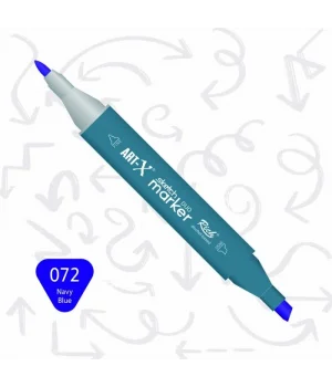 Rich Art-X Sketch Marker Duo Çift Uçlu Marker Kalem 072 Navy Blue