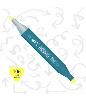 Rich Art-X Sketch Marker Duo Çift Uçlu Marker Kalem 106 Light Yellow