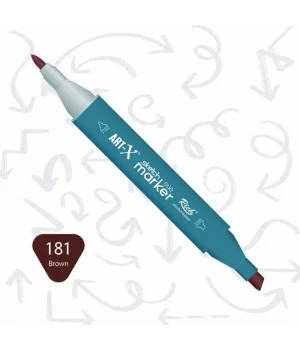 Rich Art-X Sketch Marker Duo Çift Uçlu Marker Kalem 181 Brown