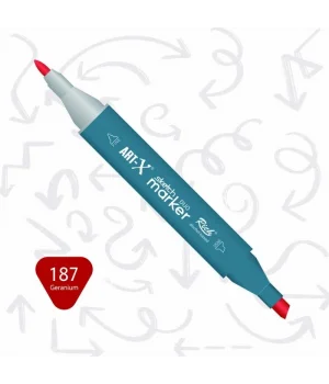 Rich Art-X Sketch Marker Duo Çift Uçlu Marker Kalem 187 Geranium