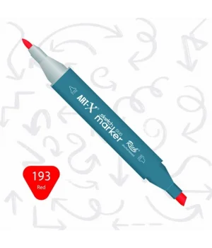 Rich Art-X Sketch Marker Duo Çift Uçlu Marker Kalem 193 Red