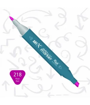 Rich Art-X Sketch Marker Duo Çift Uçlu Marker Kalem 218 Rose Red