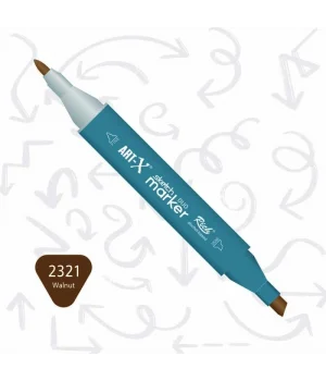 Rich Art-X Sketch Marker Duo Çift Uçlu Marker Kalem 2321 Walnut