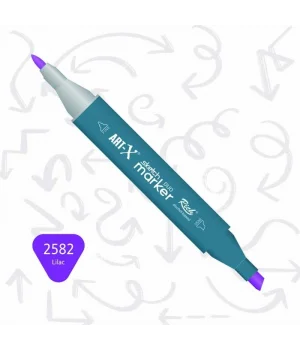Rich Art-X Sketch Marker Duo Çift Uçlu Marker Kalem 2582 Lilac