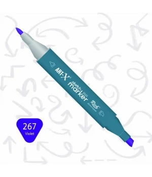 Rich Art-X Sketch Marker Duo Çift Uçlu Marker Kalem 267 Violet
