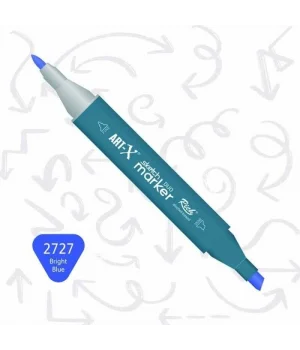 Rich Art-X Sketch Marker Duo Çift Uçlu Marker Kalem 2727 Bright Blue