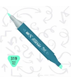 Rich Art-X Sketch Marker Duo Çift Uçlu Marker Kalem 319 Water Blue