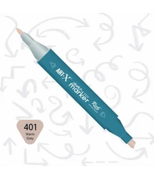 Rich Art-X Sketch Marker Duo Çift Uçlu Marker Kalem 401 Warm Grey