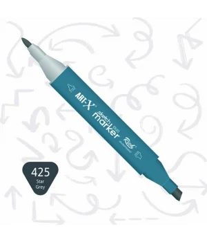 Rich Art-X Sketch Marker Duo Çift Uçlu Marker Kalem 425 Star Grey