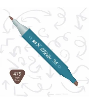 Rich Art-X Sketch Marker Duo Çift Uçlu Marker Kalem 479 Light Brown