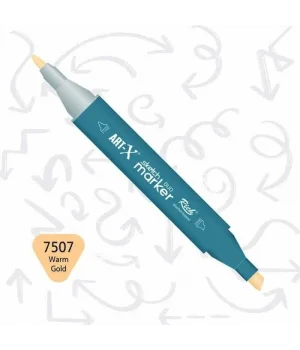 Rich Art-X Sketch Marker Duo Çift Uçlu Marker Kalem 7507 Warm Gold