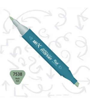 Rich Art-X Sketch Marker Duo Çift Uçlu Marker Kalem 7538 Rock Ash