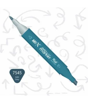 Rich Art-X Sketch Marker Duo Çift Uçlu Marker Kalem 7545 Aoki Grey