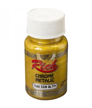 Rich Chrome Metalik Boya 50 cc. 1545 Som Altın
