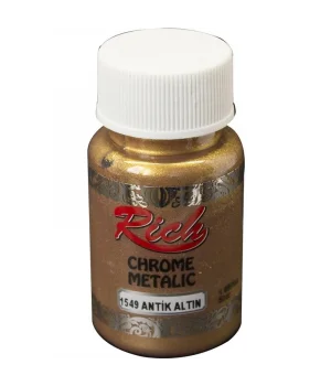 Rich Chrome Metalik Boya 50 cc. 1549 Antik Altın