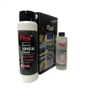Rich Crystal Resin Transparan Şeffaf Kristal Epoksi Reçine 750 cc.