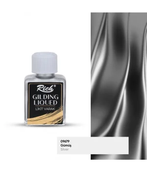 Rich Gilding Liqued Likit Sıvı Varak 75 cc. GÜMÜŞ