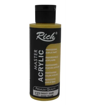 Rich Master Akrilik Boya 120 cc. 127 Oksit Sarı