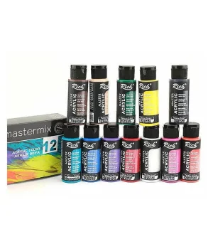 Rich Mastermix Akrilik Boya Seti 60 Ml.x 12 Renk (AKR-060-06695)