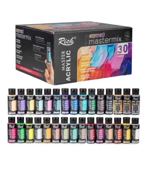 Rich Mastermix Super Set Akrilik Boya Seti 30 Renk x 60 ml.