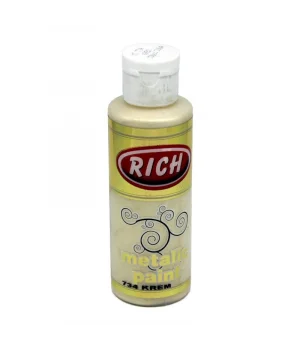 Rich Metalik Akrilik Boya 120 cc. 734 KREM