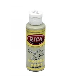 Rich Metalik Akrilik Boya 120 cc. 776 PLATİN