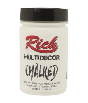 Rich Multi Decor Chalked Akrilik Boya 100 cc. 4502 ANTİK BEYAZ