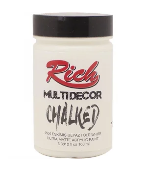 Rich Multi Decor Chalked Akrilik Boya 100 cc. 4504 ESKİMİŞ BEYAZ
