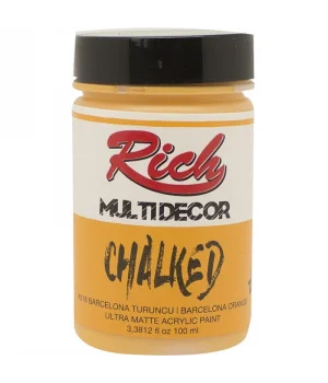 Rich Multi Decor Chalked Akrilik Boya 100 cc. 4518 BARCELONA TURUNCU