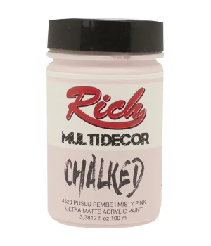 Rich Multi Decor Chalked Akrilik Boya 100 cc. 4520 PUSLU PEMBE