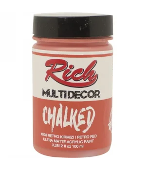 Rich Multi Decor Chalked Akrilik Boya 100 cc. 4528 RETRO KIRMIZI